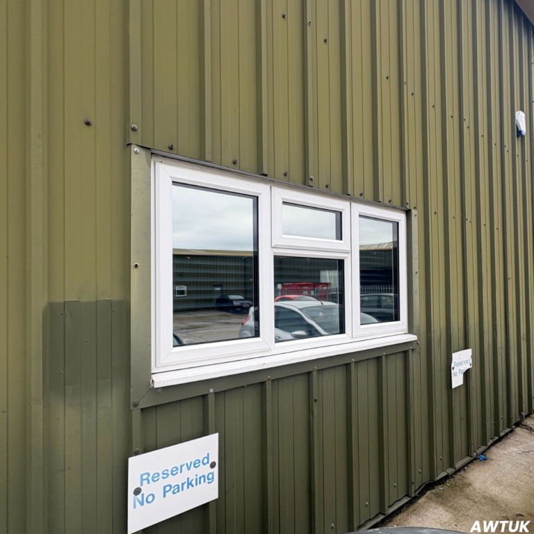 Commercial building in Essex with solar window film installed on office windows