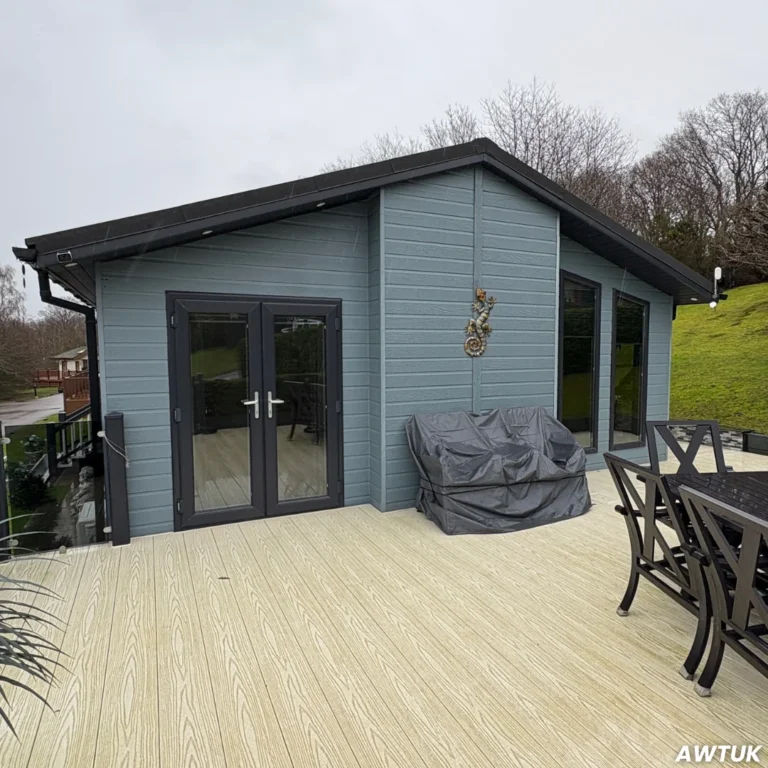 An image of a small lodge in Danbury with Neutral Solar Film installed