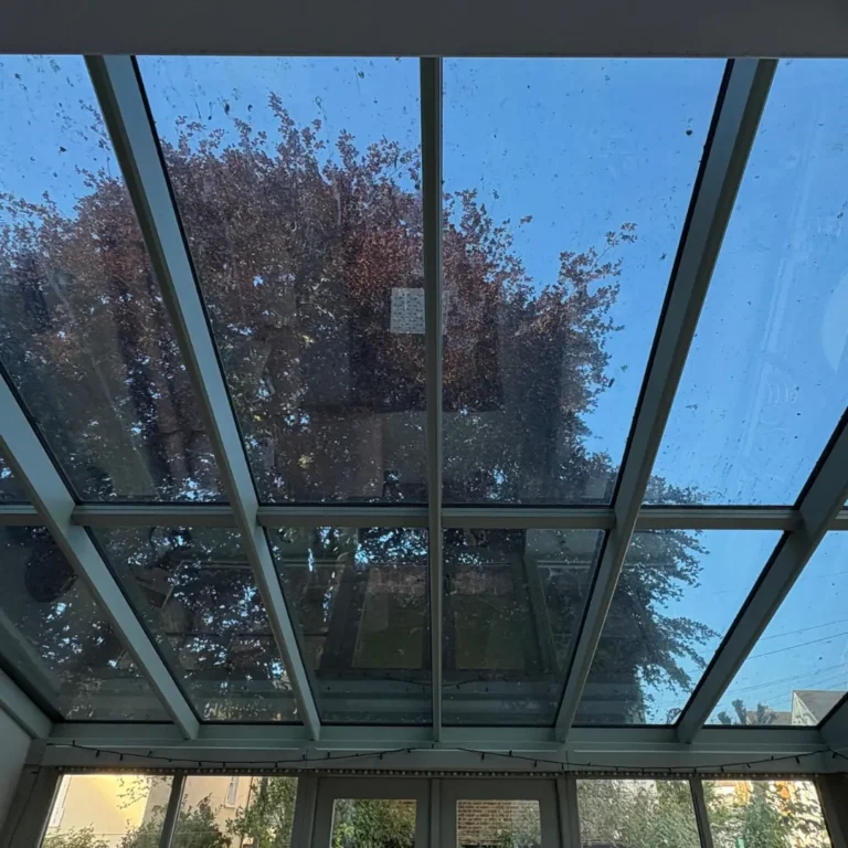 Dual reflective 25 on a conservatory roof in battersea