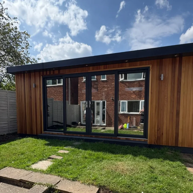 Silver 20 on a garden room in warwickshire