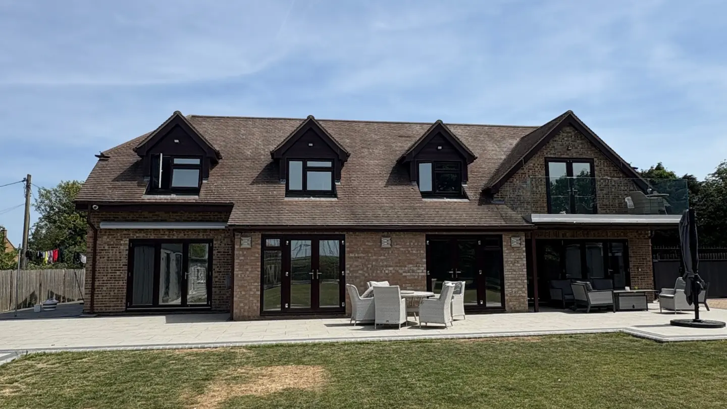 Dual reflective 18 across a large residential property in braintree