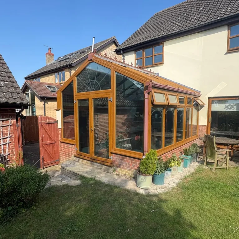 Dual reflective 25 on a conservatory in bishops stortford