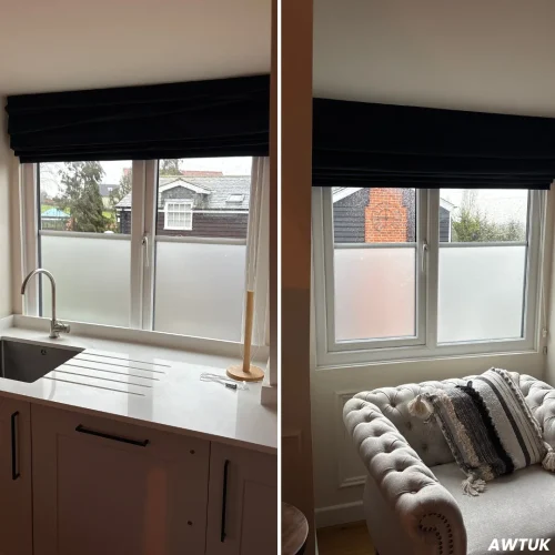 Frosted Film installation to an outhouse in Purleigh, Essex.