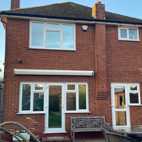 Silver 20 Privacy Film applied to a residential property in Shenfield, Essex